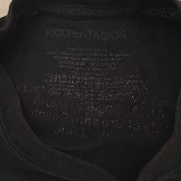 XXXtentacion Rap Graphic Crew Neck Long Sleeve T-Shirt Adult Mens Size L Black - Picture 3 of 9